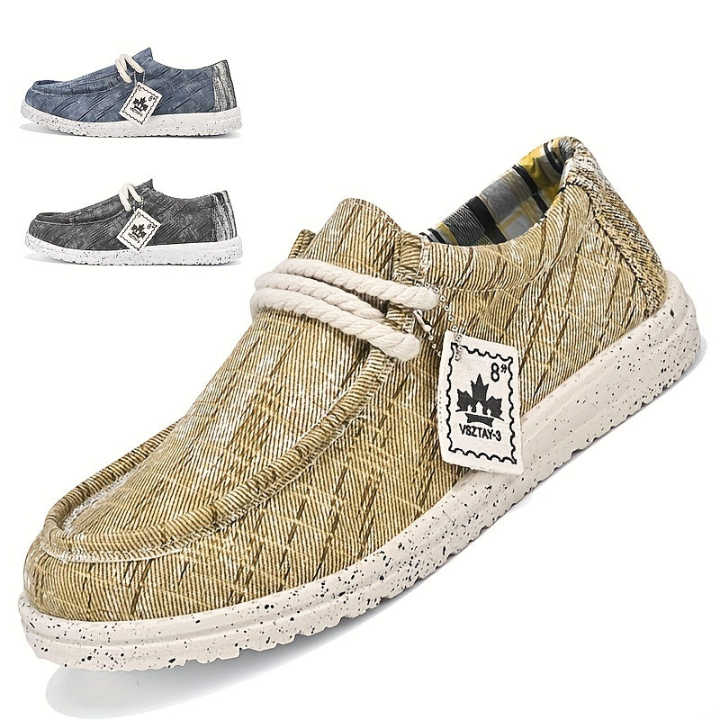 Men's Lightweight Breathable Canvas Shoes For Jogging
