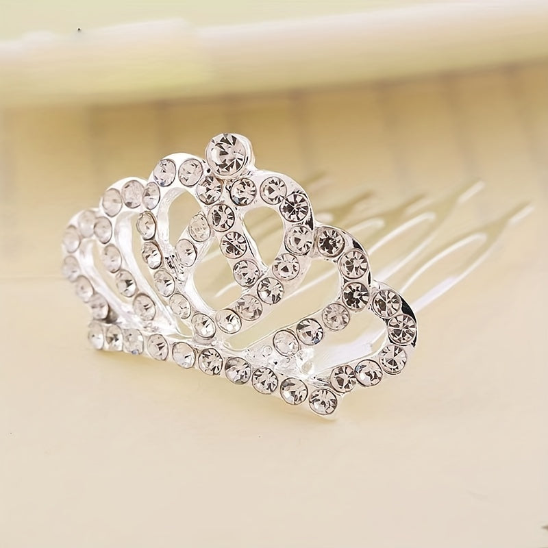 Crown Hair Comb Decorative Hair Accessories for Girls
