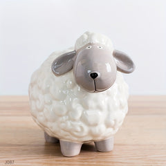 Ceramic Money Bank Ornament for Living Room Bedroom Kids Room