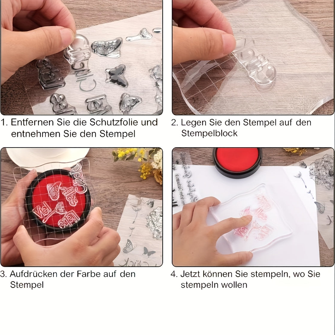 1pc Christmas Background DIY Decorative Painting Tool Silicone Seal