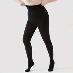 Plush Lined Tights High Waist Elastic Slim Leggings