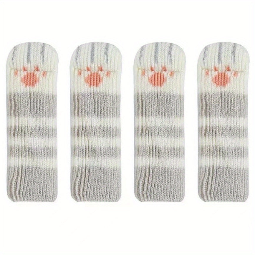 4pcs Durable Chair Leg Socks Protect Furniture from Scratches