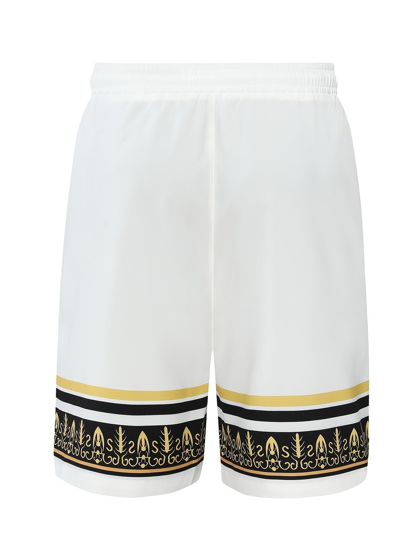 Men's Striped Print Drawstrings Shorts for Summer