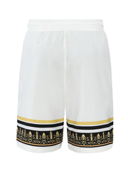 Men's Striped Print Drawstrings Shorts for Summer