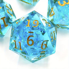 7pcs Resin Digital Dice Desktop Entertainment Game Accessories