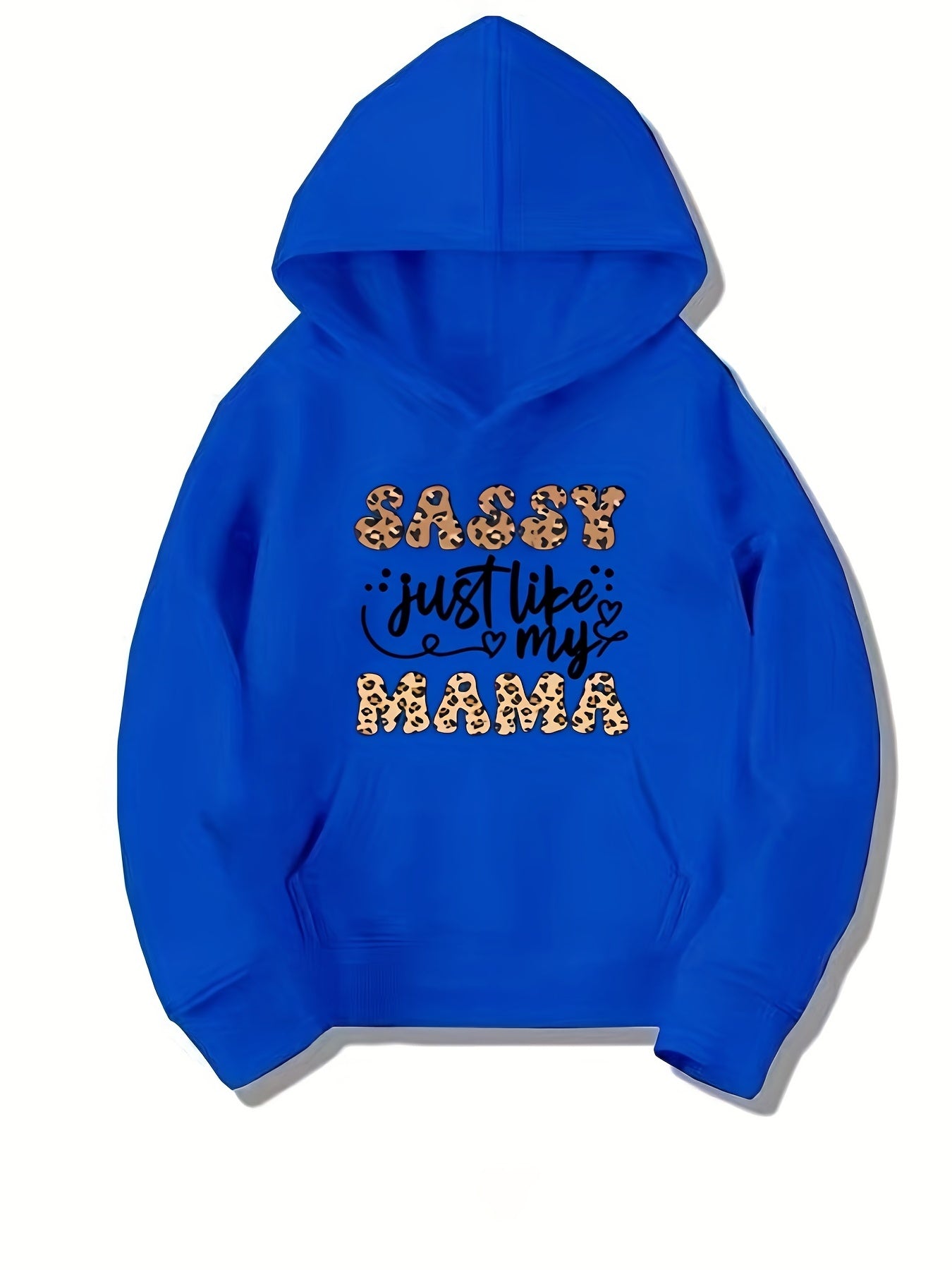 Girls 'Sassy Just Like My Mama' Hooded Sweatshirt - Youth Long Sleeve Pullover