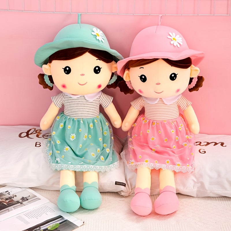 15.75in Flower Fairy Doll Soft Plush Toy w/ Expressive Eyes & Floral Outfit