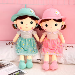15.75in Flower Fairy Doll Soft Plush Toy w/ Expressive Eyes & Floral Outfit