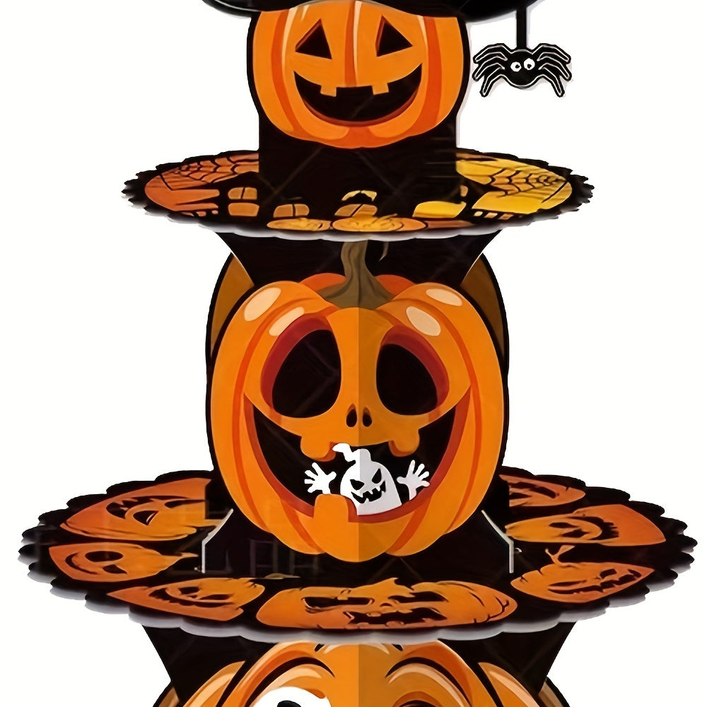 Halloween Pumpkin Cake Stand Ghost Party Tray