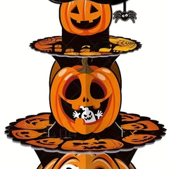 Halloween Pumpkin Cake Stand Ghost Party Tray