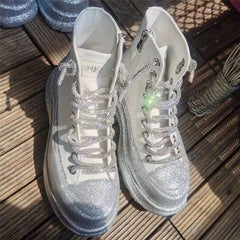 Bling Rhinestone Rope Glitter Shoe Laces Glitter Sneakers Straps