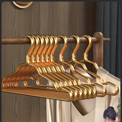 5pcs Metal Clothes Hangers Non-slip Adult Clothes Drying Org