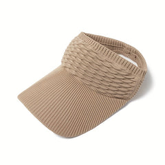 Women's Textured Sun Visor Hat Top Breathable Sun Hat for Tennis Golf