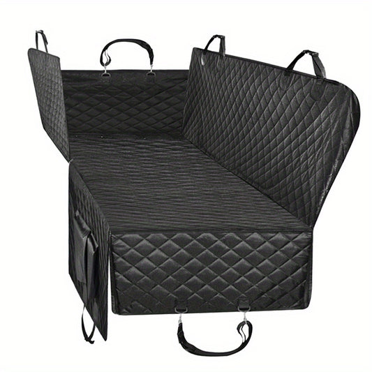 Waterproof Dog Car Seat Cover with Side Flaps - Hammock Convertible