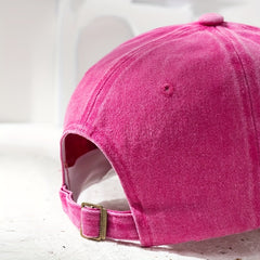Washed Distressed Baseball Cap with BABIES Embroidery