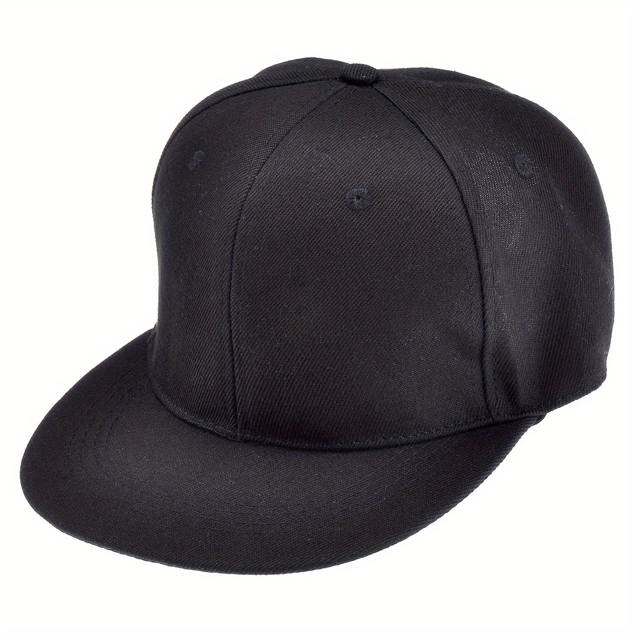 Solid Flat Brim Baseball Cap Hip Hop Peaked Cap