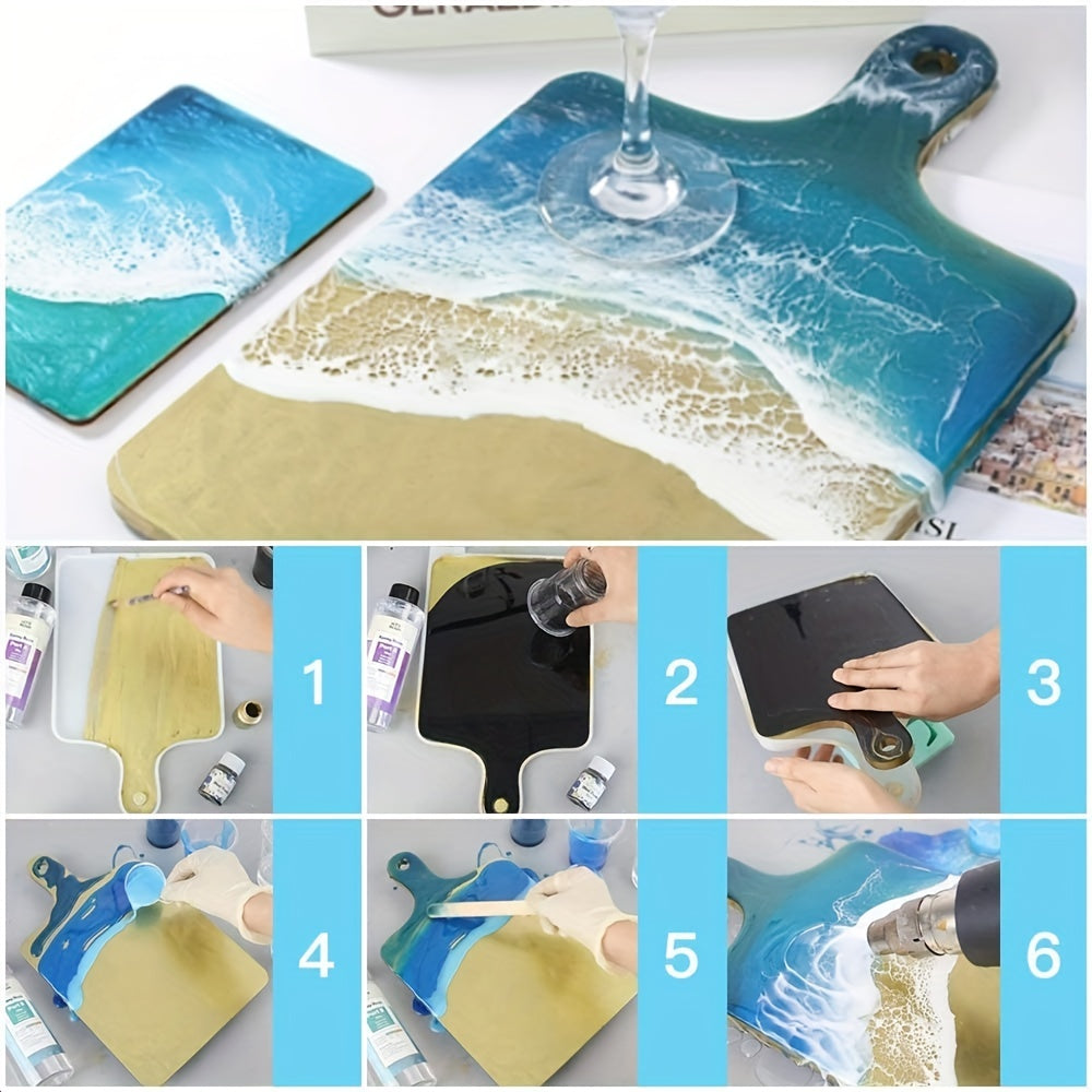 Rectangle Epoxy Resin Tray Casting Molds DIY Home Decor Agate Geode R