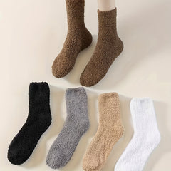 Men's Warm Thermal Crew Socks Plush Comfy Casual Unisex Socks