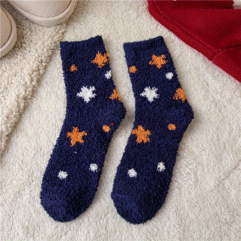 Soft Fluffy Slipper Socks Cozy Warm Winter Socks US5-7.5