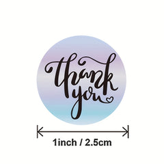 500 Thank You Stickers Sealing Labels Laser Scrapbooking Sticker
