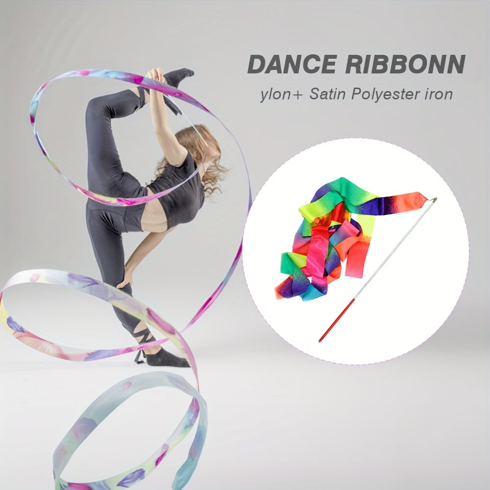 Gradient Gymnastics Ribbon With Stick 2m 4m 78 74in 157 48in