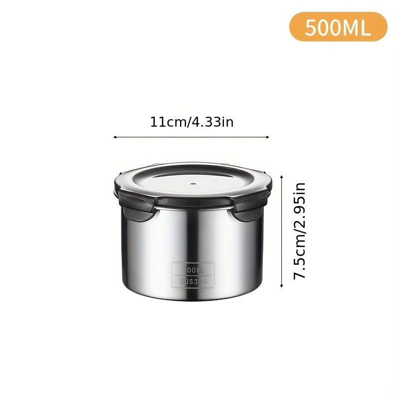 3pcs Stainless Steel Sealed Storage Tank Halloween Candy Can Biscuit Can