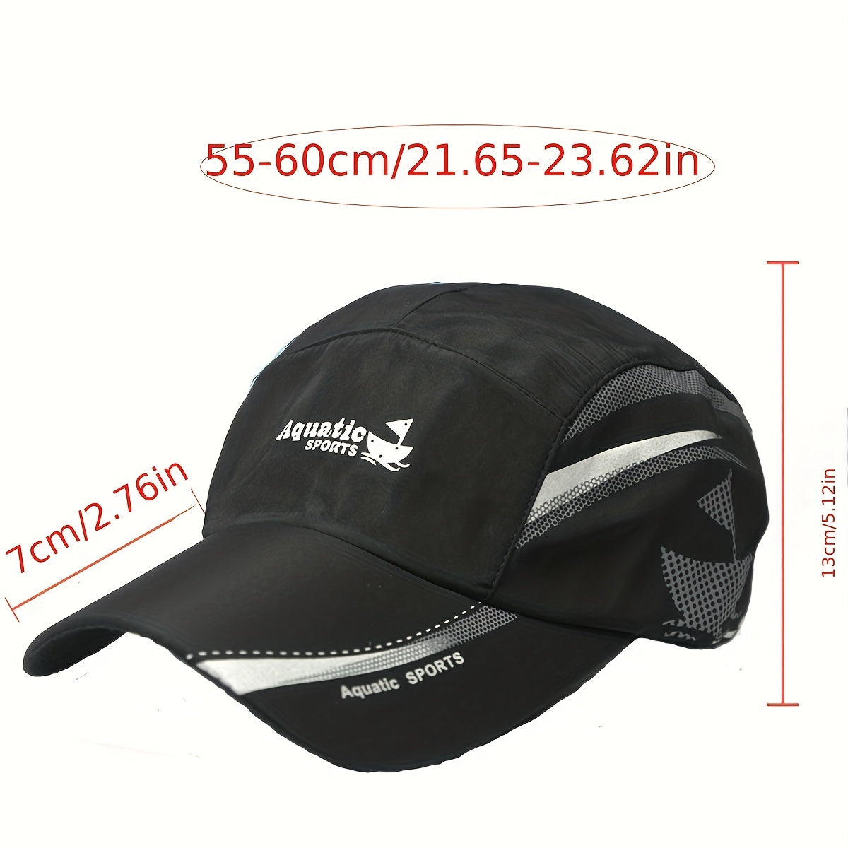 Quick Drying Mesh Baseball Cap Adjustable Sun Hat Lightweight Dad Hats