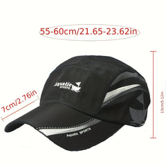 Quick Drying Mesh Baseball Cap Adjustable Sun Hat Lightweight Dad Hats