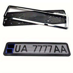 Car Euro Standard Plate Frame Waterproof Bracket Number Plate Holder
