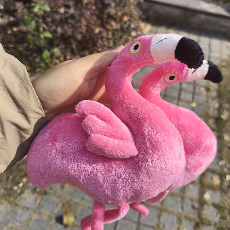 Cute Pink Flamingo Plush Toy Stuffed Animal Yellow Beak Nursery Decor Cuddly