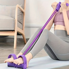 4 Tube Pedal Tension Rope for Full Body Workout