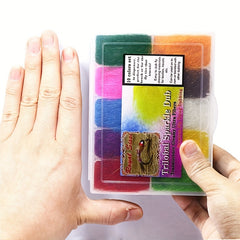 10colors Trilobal Sparkle Dubbing Translucence Fly Dubbing