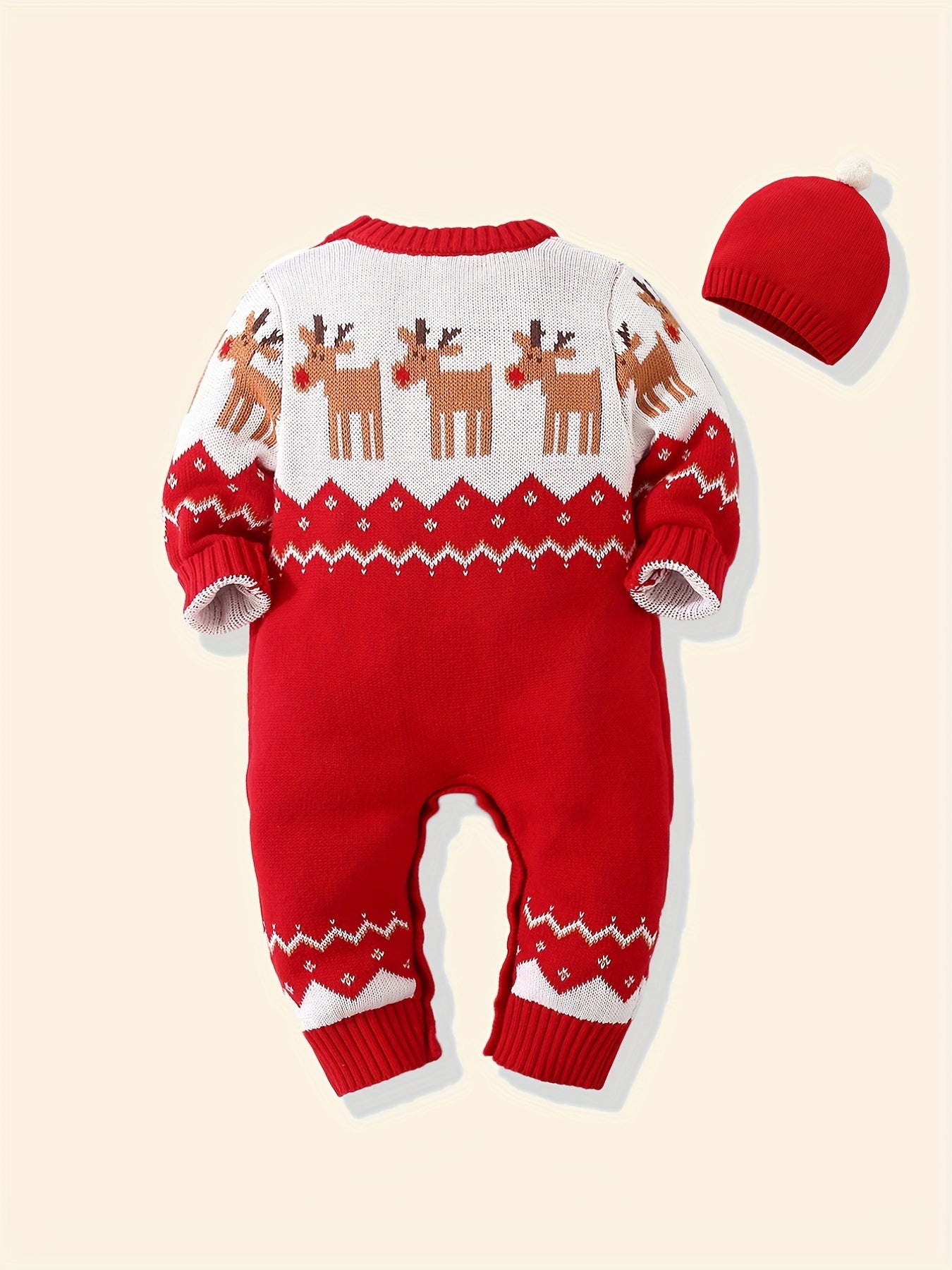 Christmas Baby Santa Claus Jumpsuit Reindeer Romp