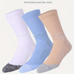 1 Pair Breathable Basketball Socks for Hiking Running Training Climbing