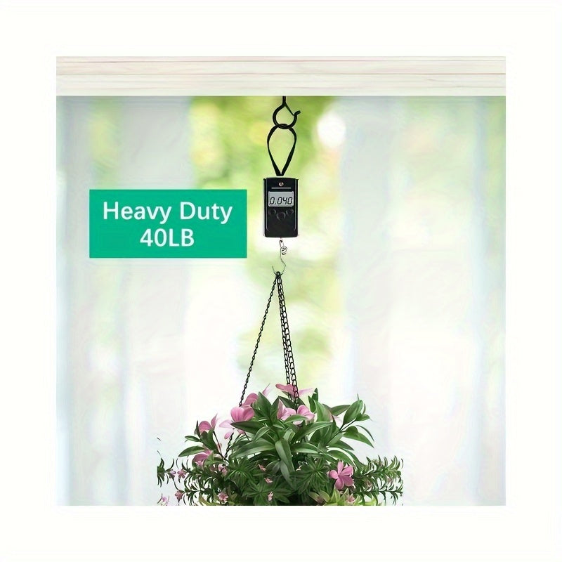 6pcs Metal Christmas Lantern Hook Q Shaped Flower Pot Hook Vertical Hanging Silv