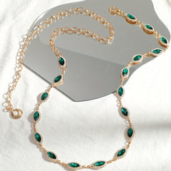 Golden Waist Chain Crystal Rhinestone Boho Body Chain Belt for Women