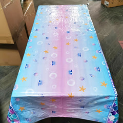Mermaids Tablecloth Under The Sea Plastic Table Cover