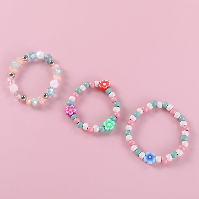 Makersland Kids Pottery Flower Bead Bracelet