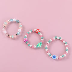 Makersland Kids Pottery Flower Bead Bracelet