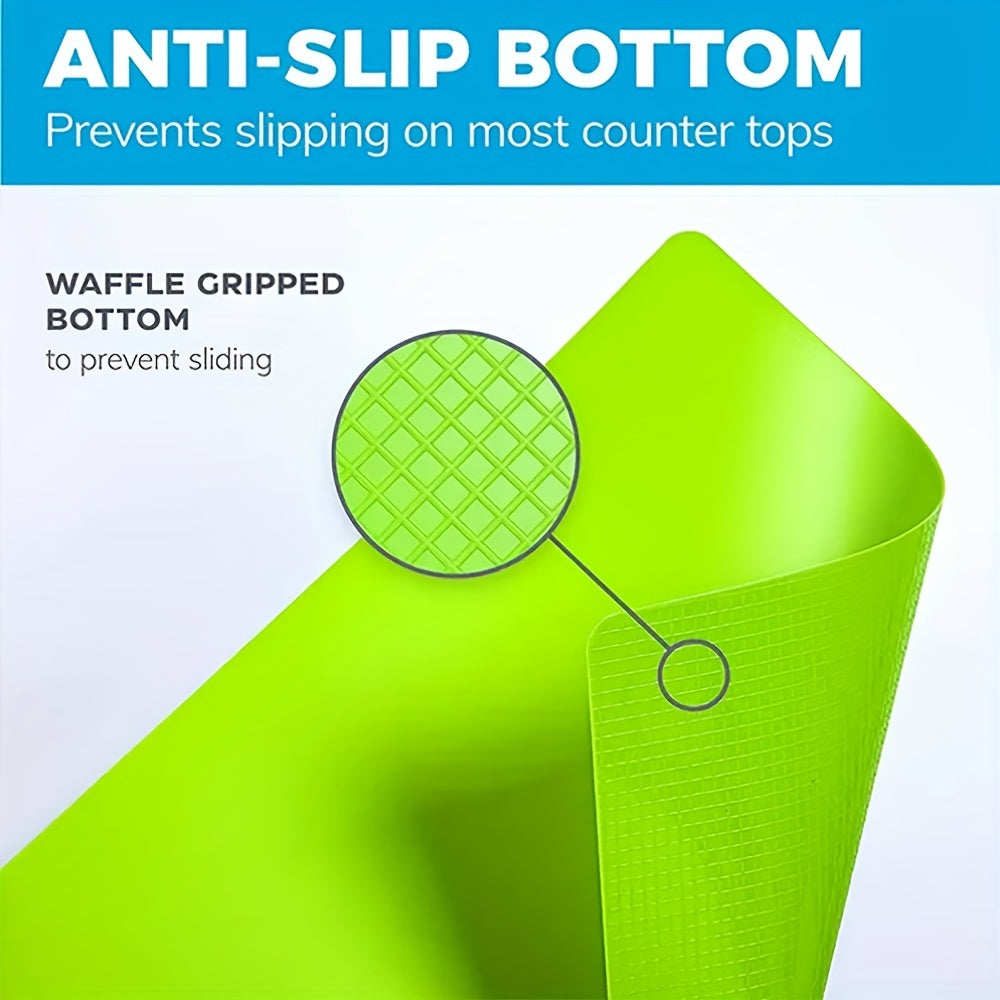 4pcs Flexible Cutting Boards for Kitchen, BPA Plastic Chopping Mat