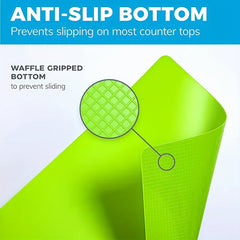 4pcs Flexible Cutting Boards for Kitchen, BPA Plastic Chopping Mat