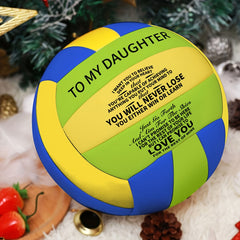To My Daughter Soccer Ball Beginner Training Outdoor Sports With Pump