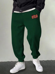 Men's Graphic Sweatpants Casual Drawstring Joggers Outdoor