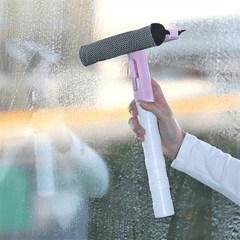 Dual Use Spray Water Scrub Brush - Clean Car Boat Windows