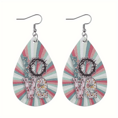 Teardrop Shape Earrings for Christmas Holiday Birthday