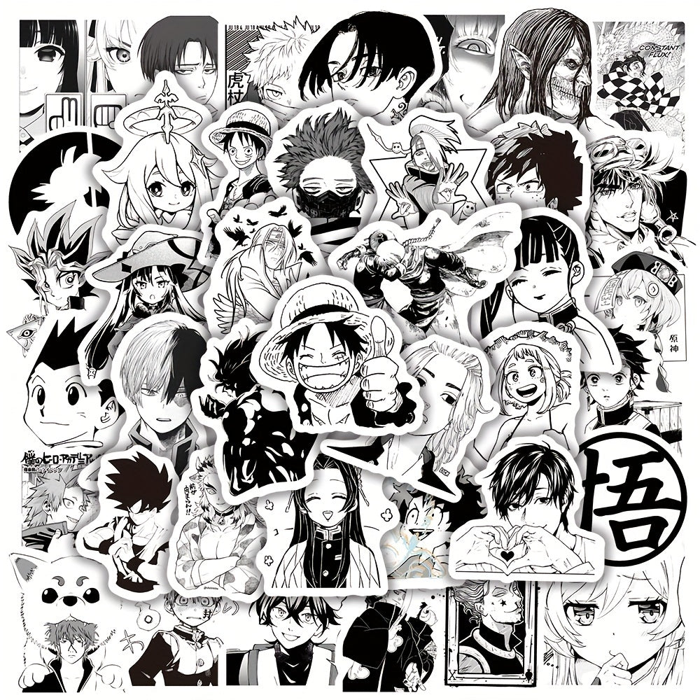 50pcs Anime Series Graffiti Stickers for Phone Laptop Waterproof Decorative