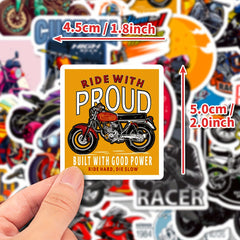 50pcs Motorcycle Club Stickers Waterproof Stickers For Kids Teens Adults