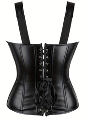 Zipper Shaping Tank Tops Waist Trainer Tummy Control Lace Up Top