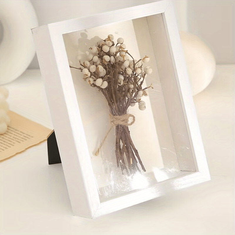 Handcrafted Wooden Photo Frame for Dried Flower Art