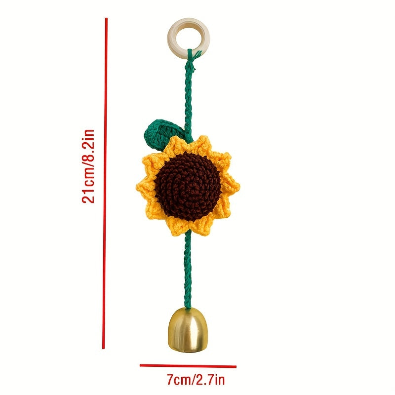 Summer Sunflower Wind Chime Car Charm - Romantic Birthday Gift